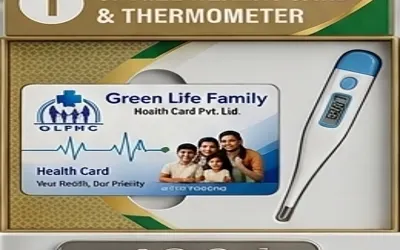 Family Health Card + Thermometer