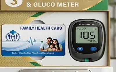 Single Health Card + Thermometer